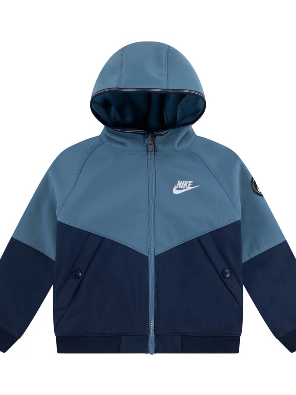 Nike Two-Tone Light Blue and Navy Hooded Jacket